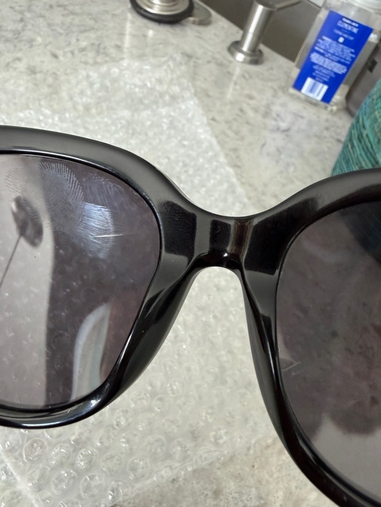 Celine Oversized Black 3 Dot Sunglasses Fair Condition - Picture 10 of 13